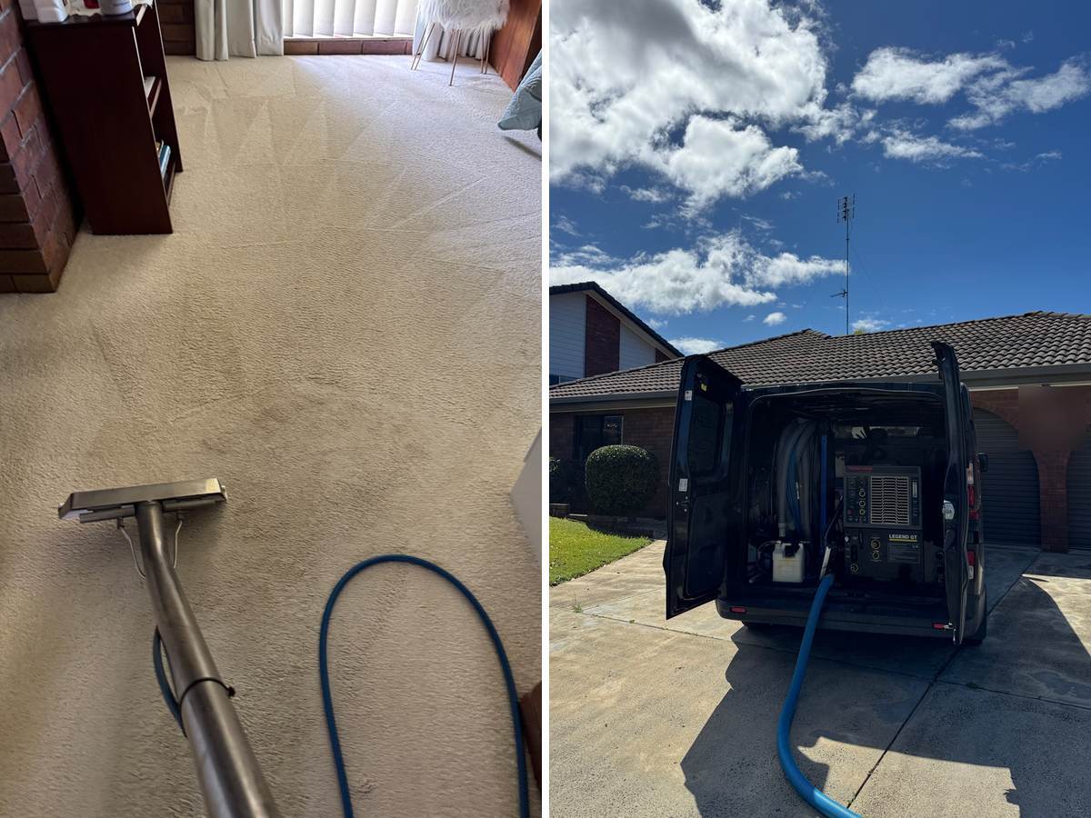 truck mounted carpet cleaning at a Banora Point home, CPH Services Gold Coast
